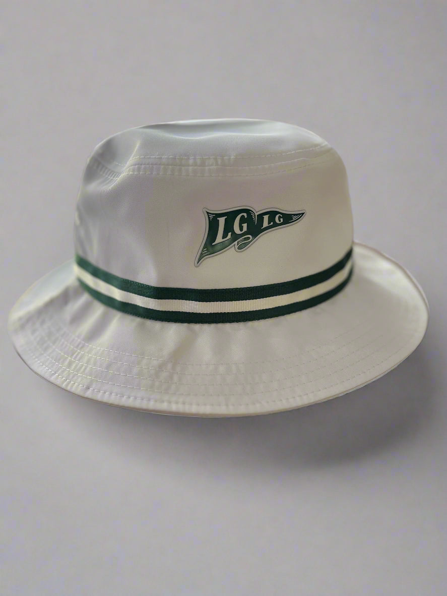 The LGLG Bucket Hat by Imperial (White/Green)