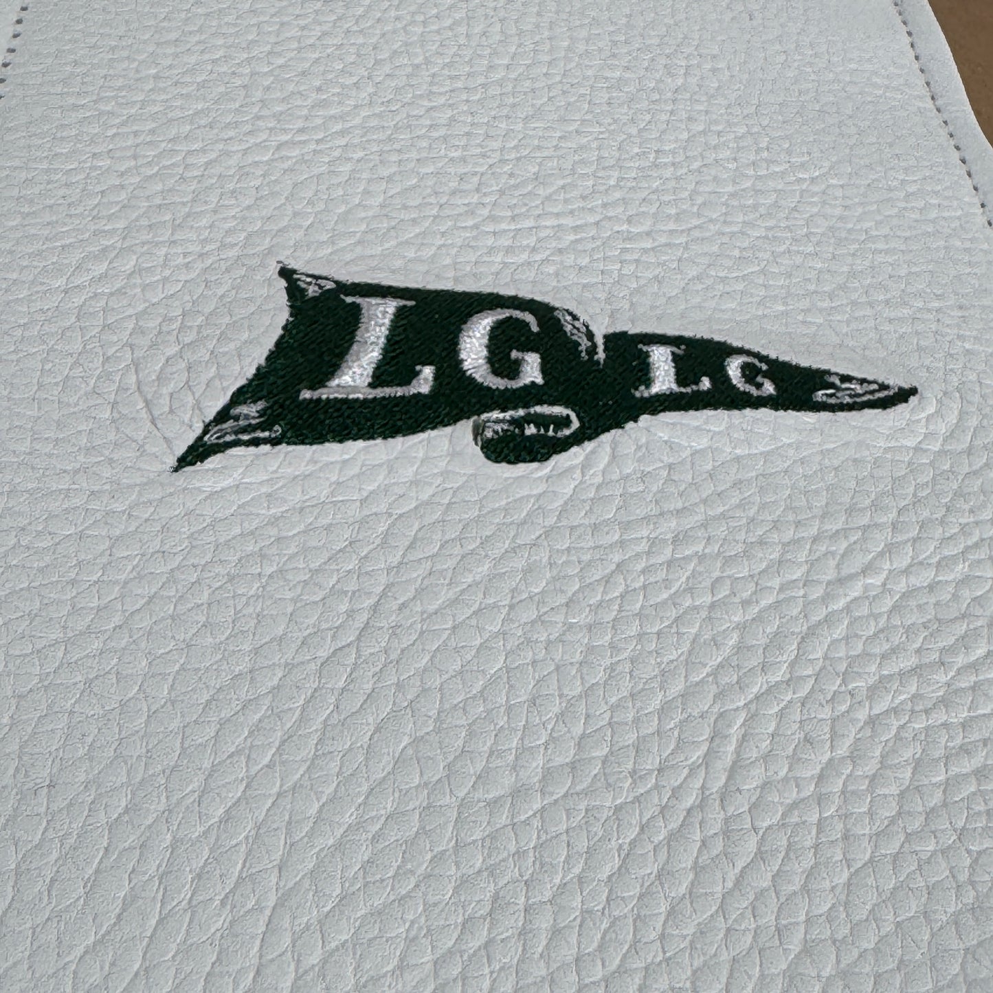 Scorecard / Yardage Book Cover - LGLG Flag Design (White)