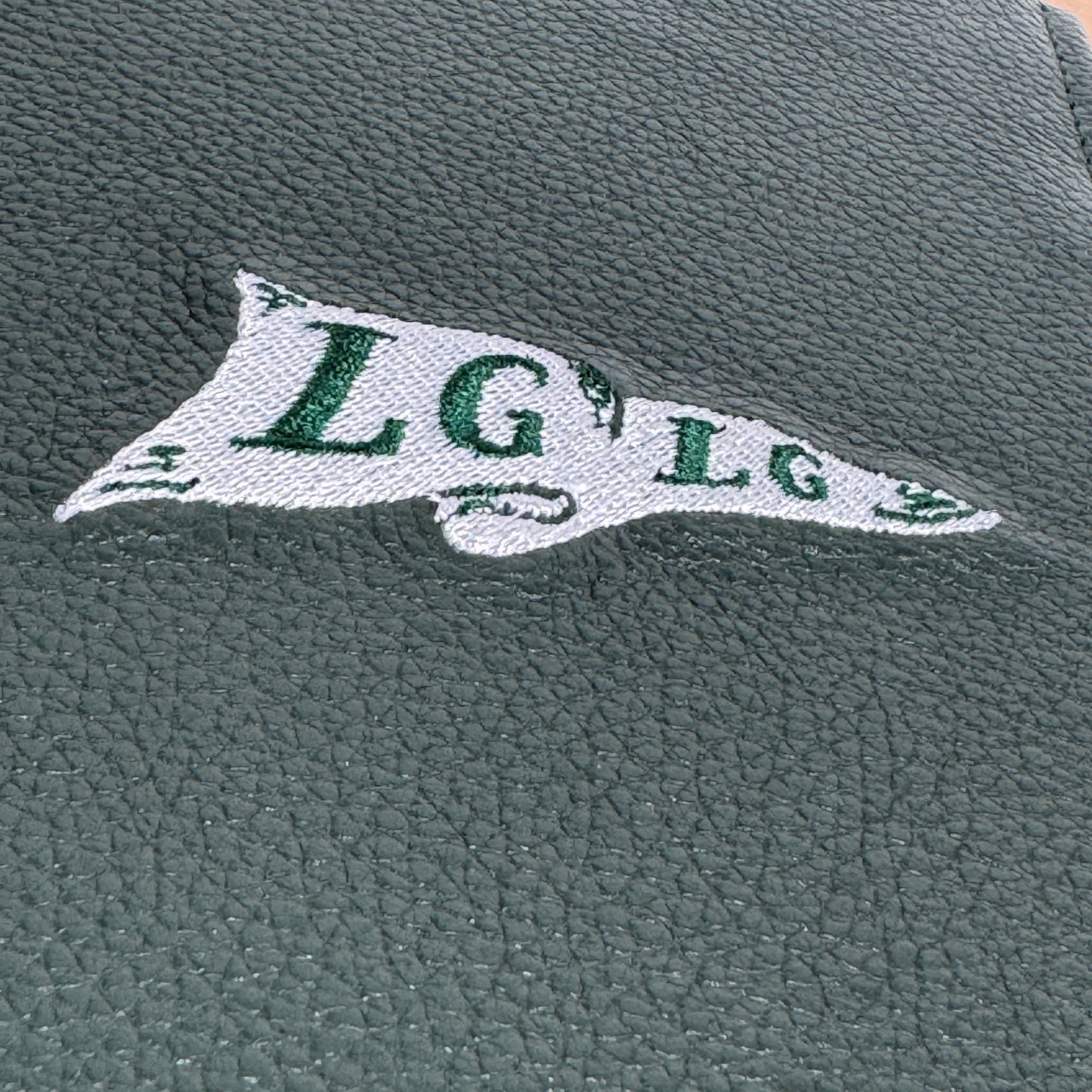 Scorecard / Yardage Book Cover - LGLG Flag Design (Hunter Green)