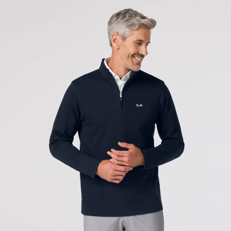The Chalkboard KPI Quarter Zip by Mizzen+Main (Navy) – Chasing Scratch The Chalkboard KPI Quarter Zip by Mizzen+Main (Navy) – Chasing Scratch