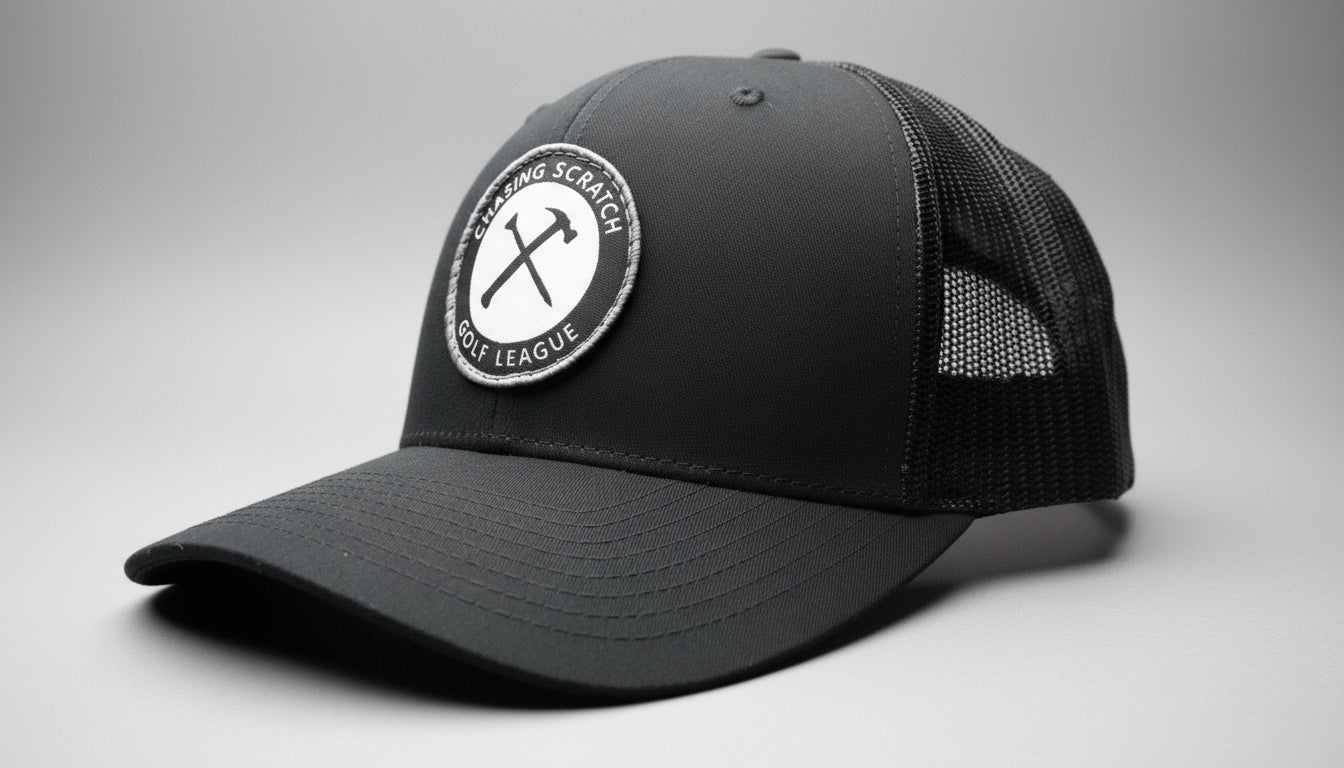Golf League Adjustable Hat (Black) Chasing Scratch