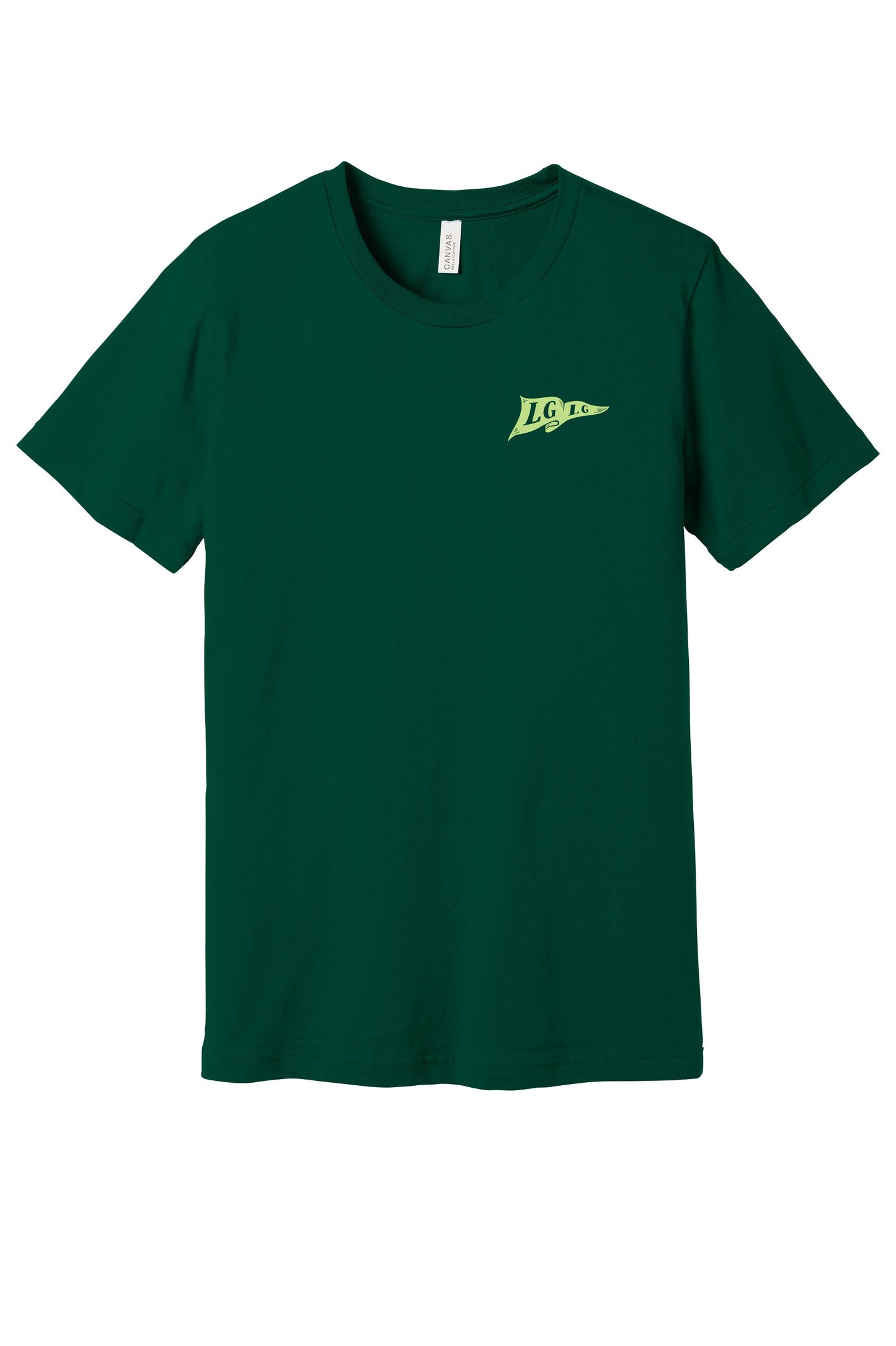 The LGLG Flag/Show Logo Shirt (Dark Green)