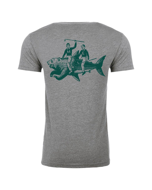 The BearShark Shirt (Light Grey)