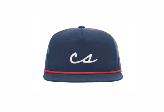 The Chalkboard Rope Hat (Navy/Red)