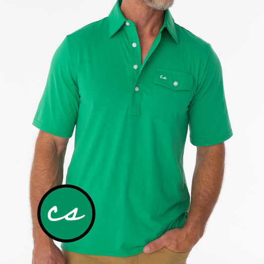 The Chalkboard Performance Players Shirt from Criquet (Green)