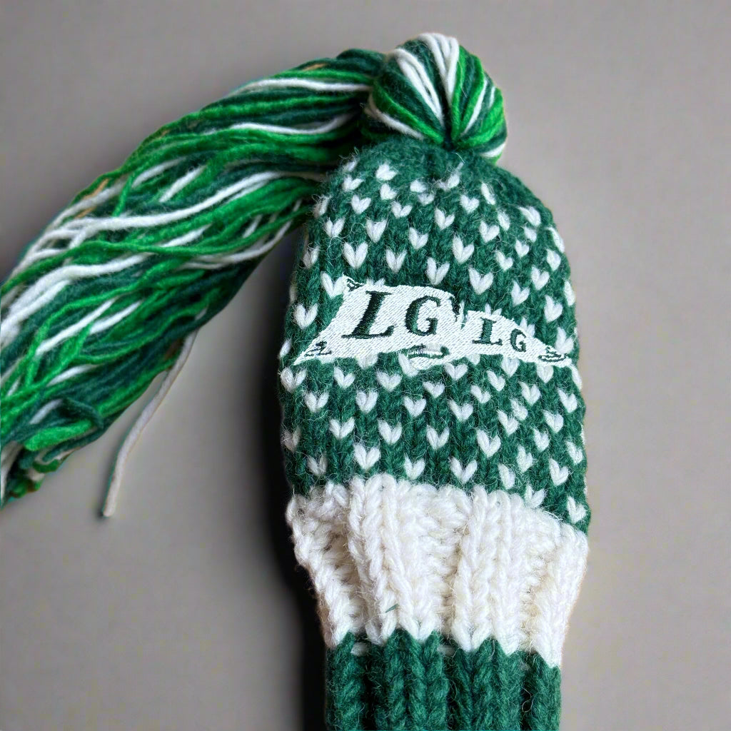 LGLG Flag Knit Headcover (Checkered Thick Multi Stripe)