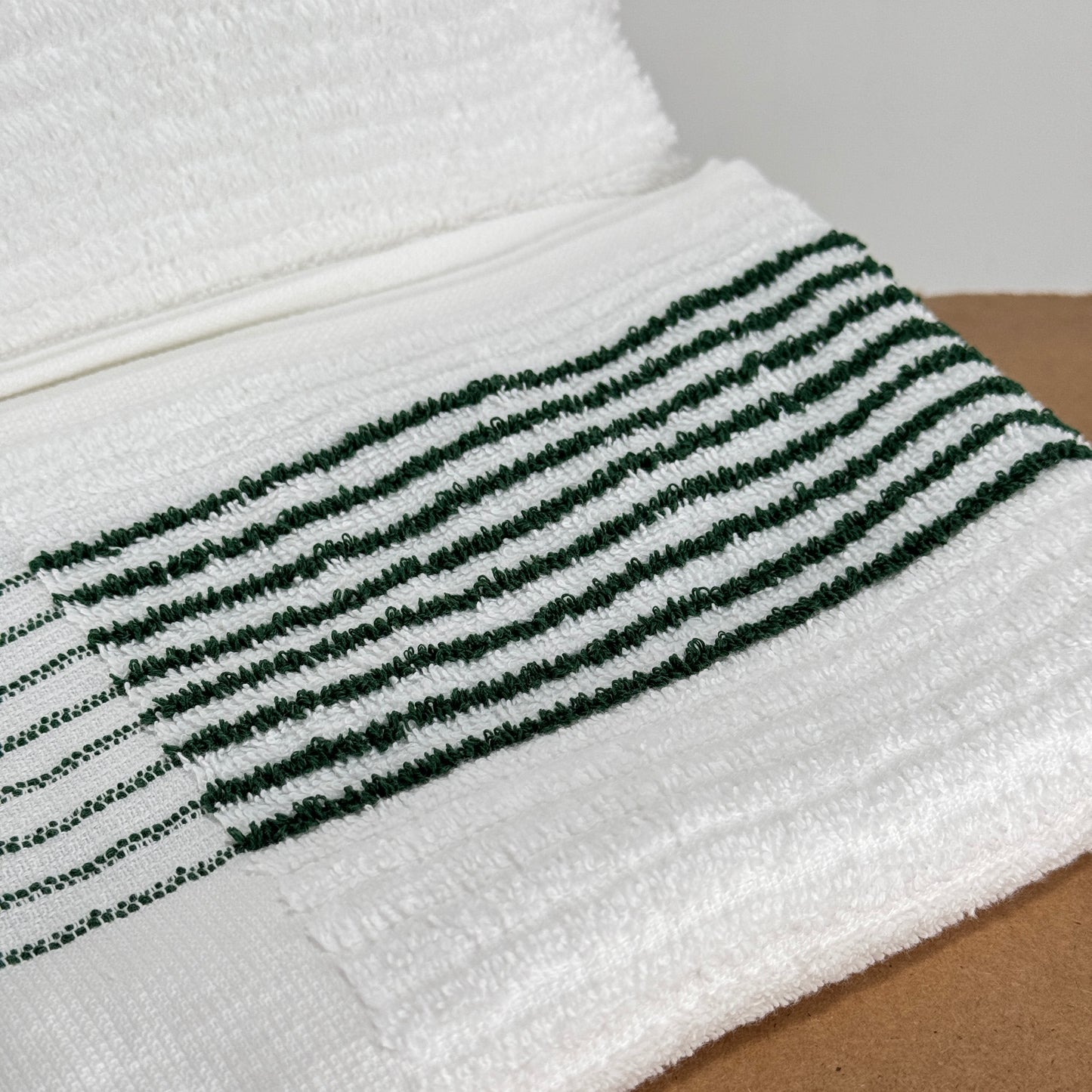 The LGLG Flag Caddy Towel (White/Hunter Green)