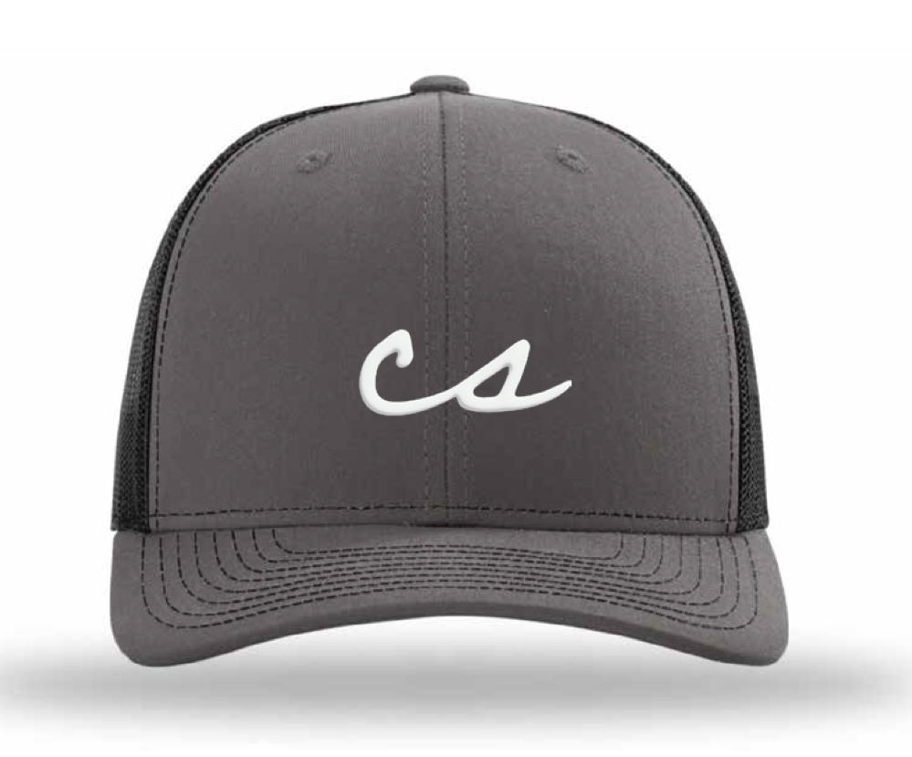 The Chalkboard Trucker Hat (Charcoal/Black)