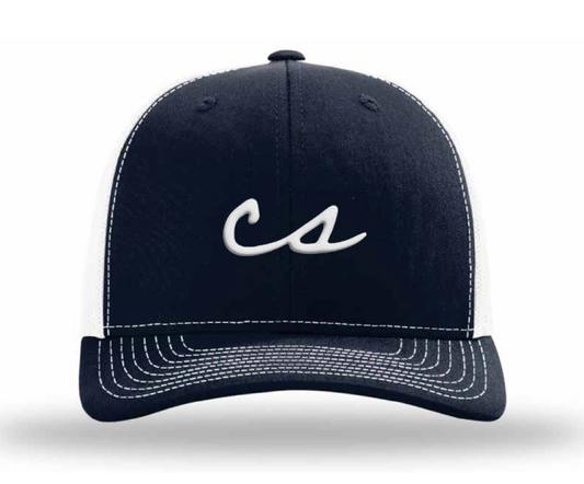 The Chalkboard Trucker Hat (Navy/White)
