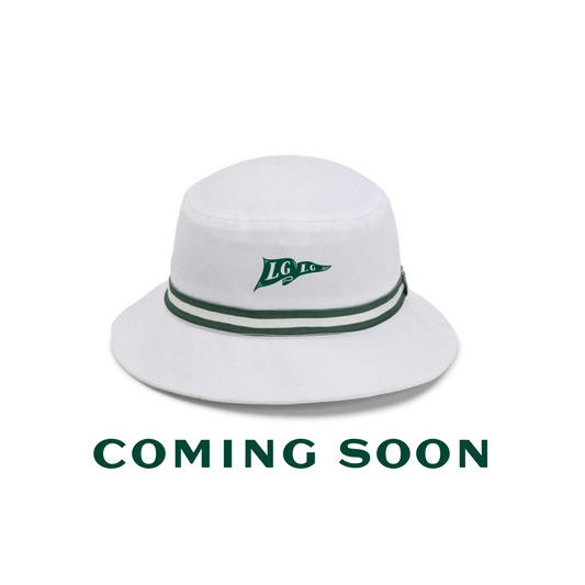 The LGLG Bucket Hat by Imperial (White/Green) COMING SOON