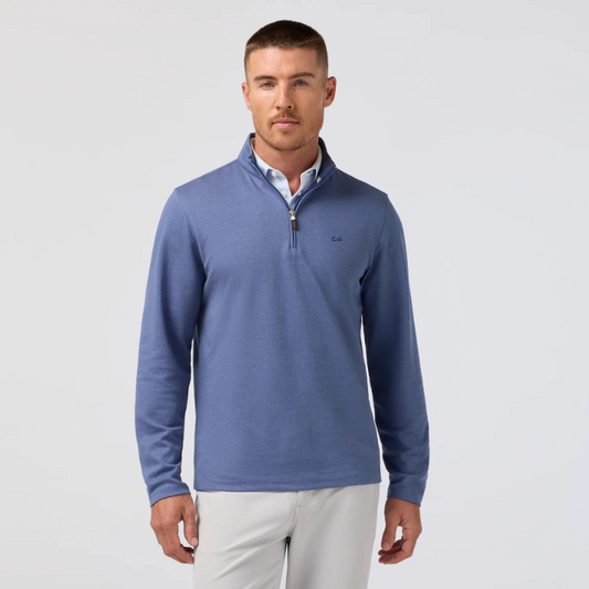 The Chalkboard KPI Quarter Zip by Mizzen+Main (Coastal Fjord)