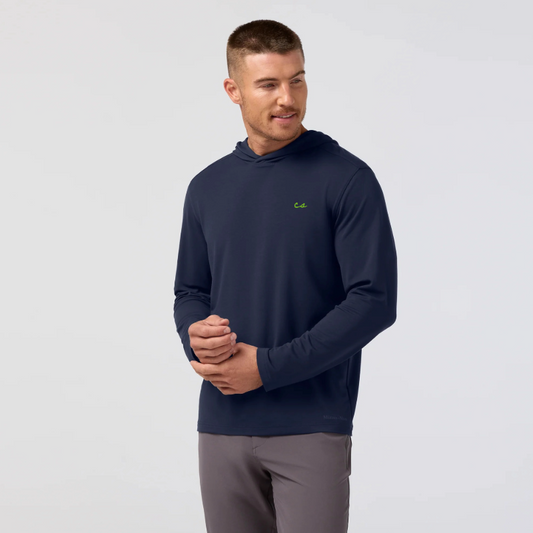The Chalkboard Knox LS Hoodie by Mizzen+Main (Navy)