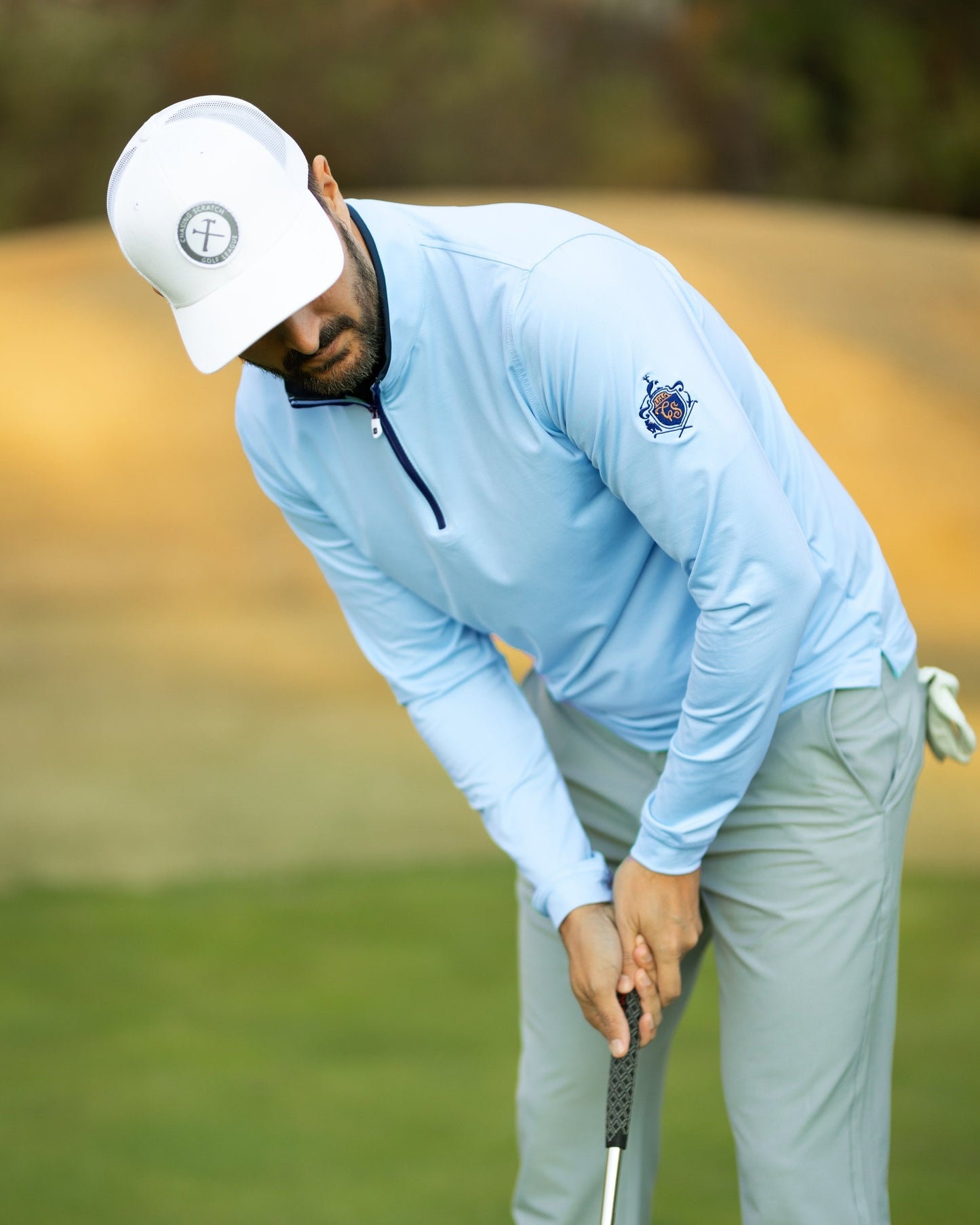 Footjoy Quarter-Zip (Light Blue)