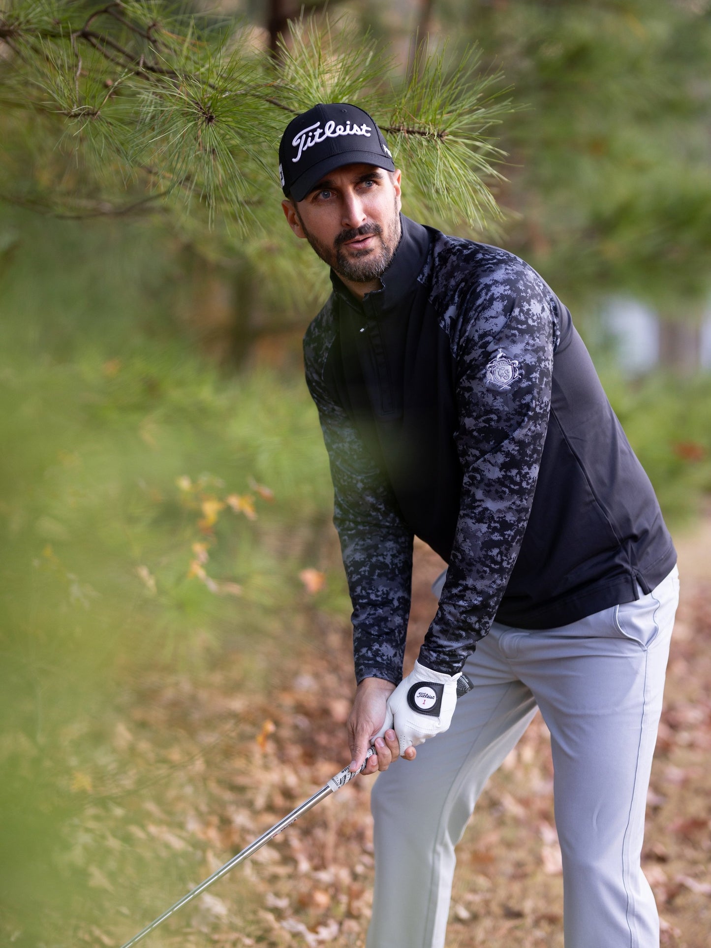 Footjoy Quarter-Zip (Black/Camo)