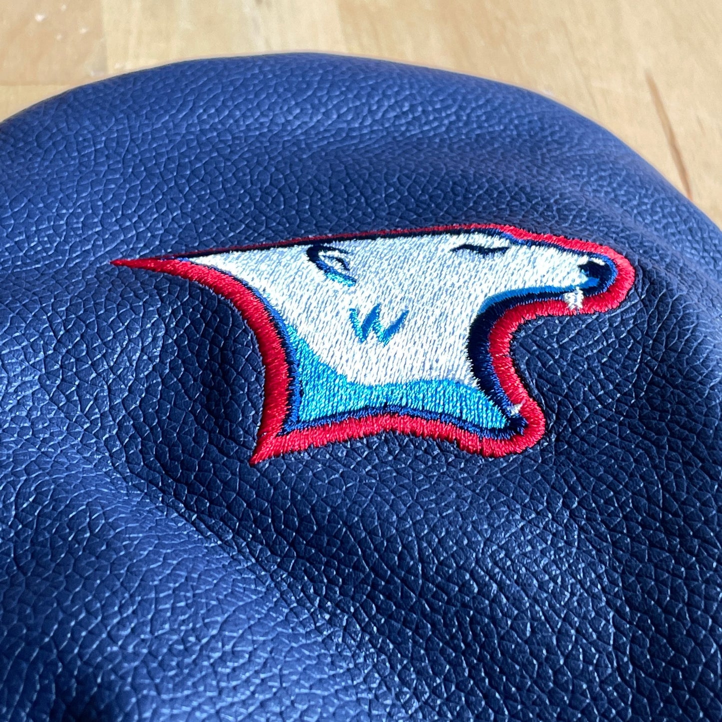 Team Bear Leather Driver Headcover (Blue)