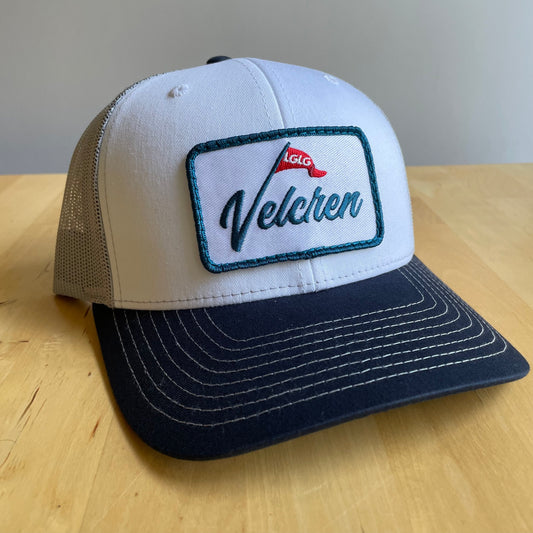 The Velcren Hat (Navy/White/Grey)