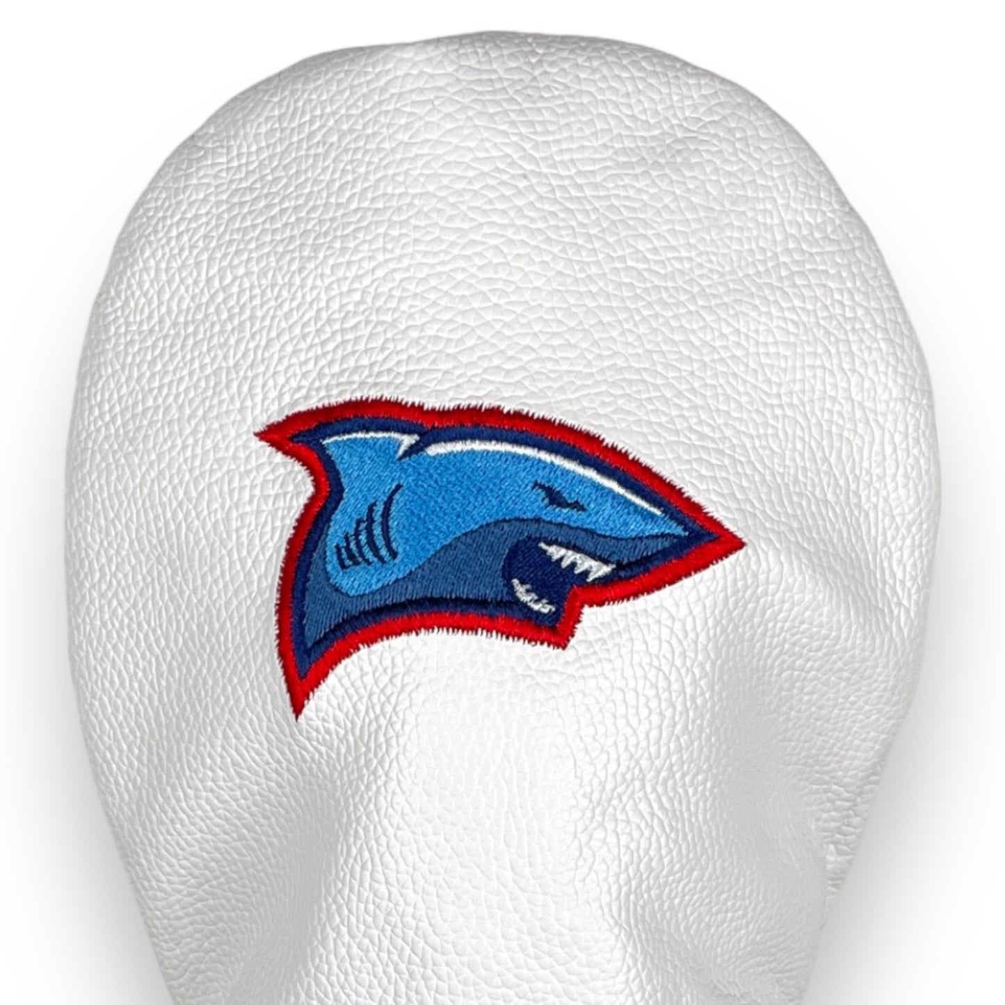 Team Shark Leather Headcover (White)